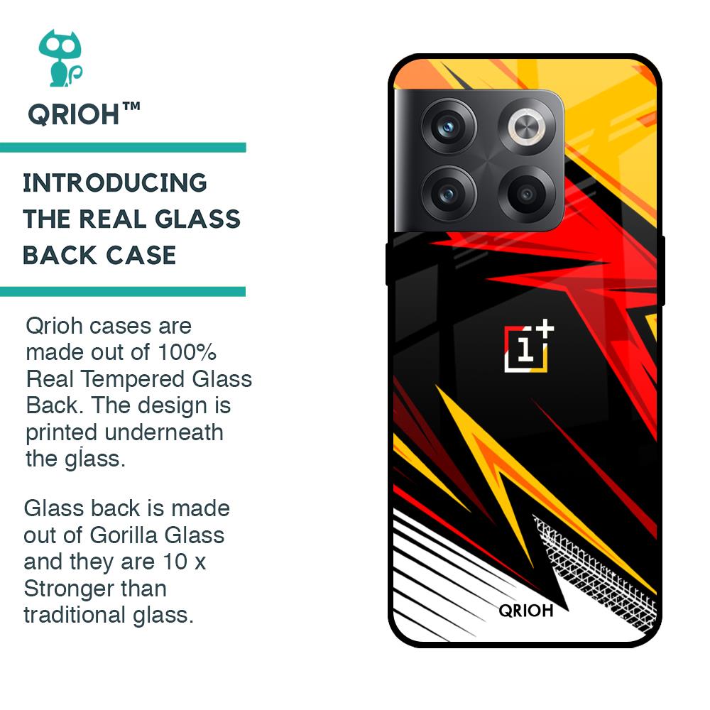 Race Jersey Pattern Glass Case For OnePlus 10T 5G