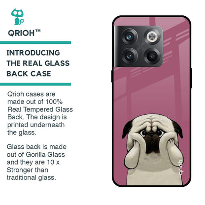 Funny Pug Face Glass Case For OnePlus 10T 5G