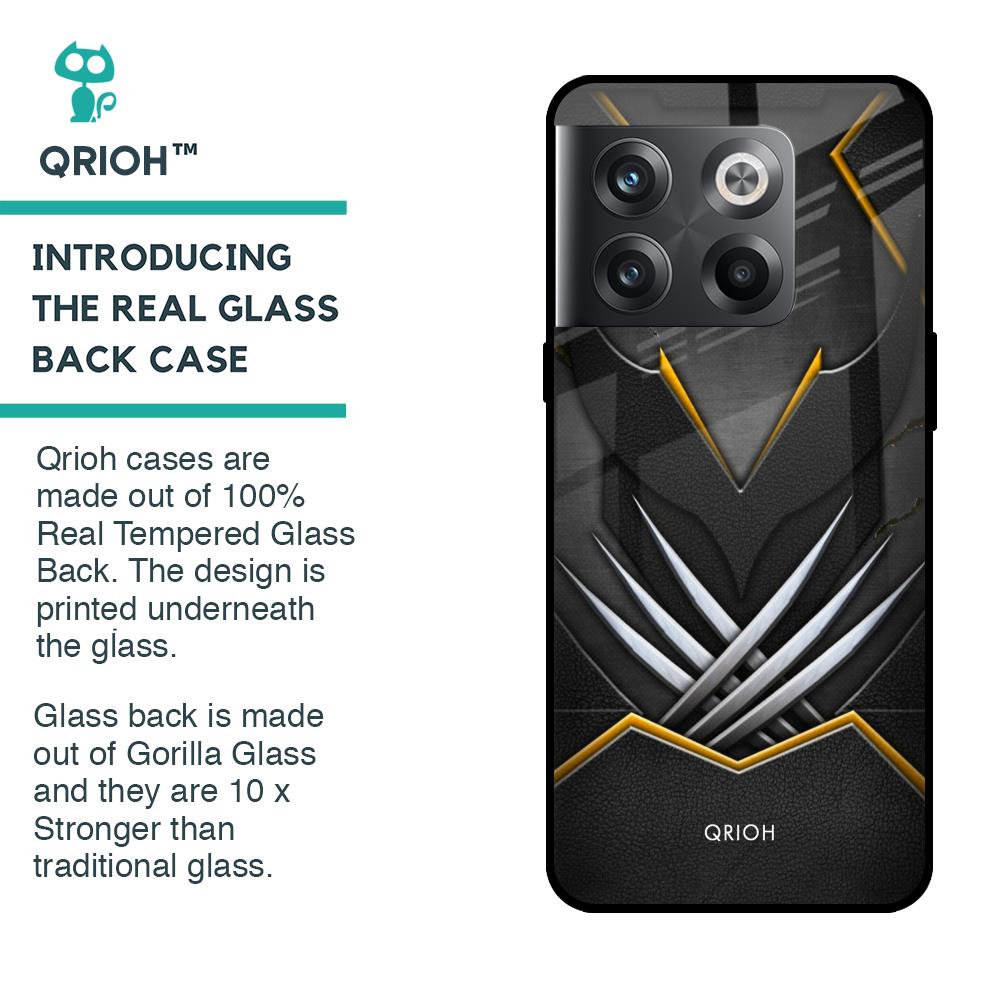 Black Warrior Glass Case for OnePlus 10T 5G