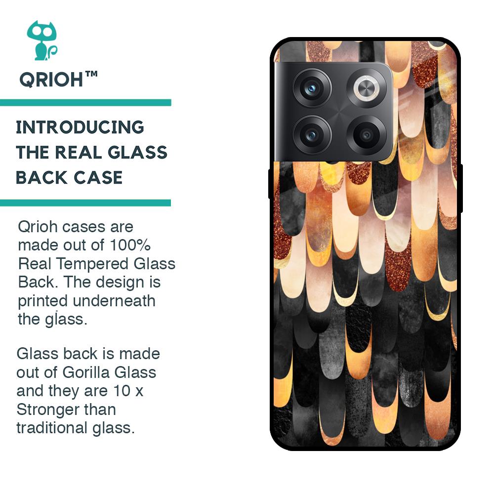 Bronze Abstract Glass Case for OnePlus 10T 5G