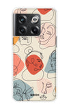 Abstract Faces OnePlus 10T 5G Back Cover