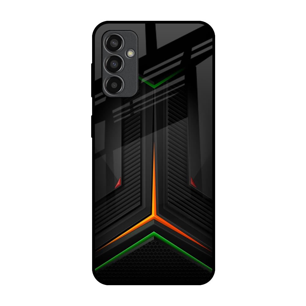 Modern Ultra Chevron Samsung Galaxy M13 Glass Back Cover Online