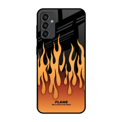 Fire Flame Samsung Galaxy M13 Glass Back Cover Online