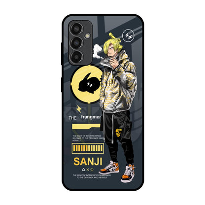Cool Sanji Samsung Galaxy M13 Glass Back Cover Online