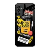 Danger Signs Samsung Galaxy M13 Glass Back Cover Online