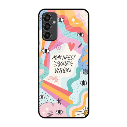 Vision Manifest Samsung Galaxy M13 Glass Back Cover Online