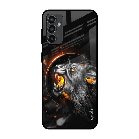 Aggressive Lion Samsung Galaxy M13 Glass Back Cover Online
