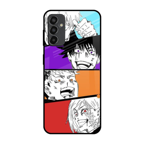 Anime Sketch Samsung Galaxy M13 Glass Back Cover Online