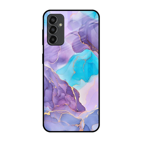 Alcohol ink Marble Samsung Galaxy M13 Glass Back Cover Online