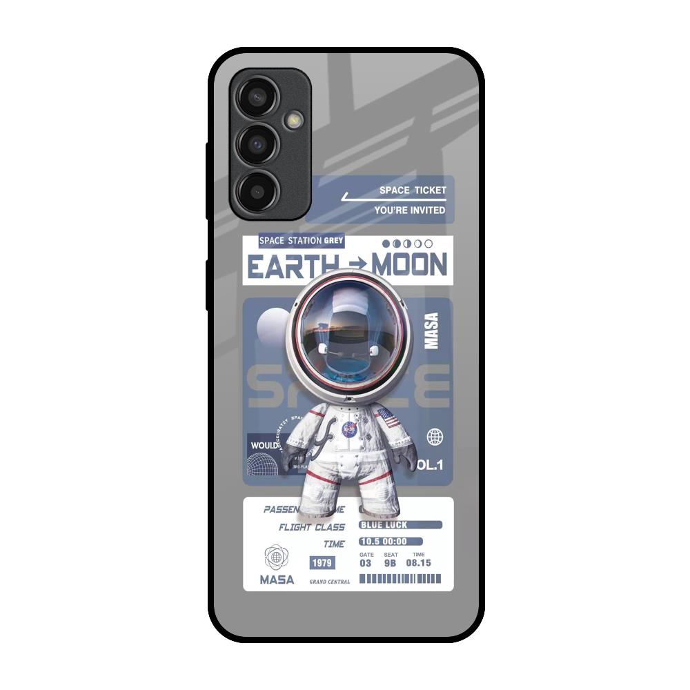 Space Flight Pass Samsung Galaxy M13 Glass Back Cover Online