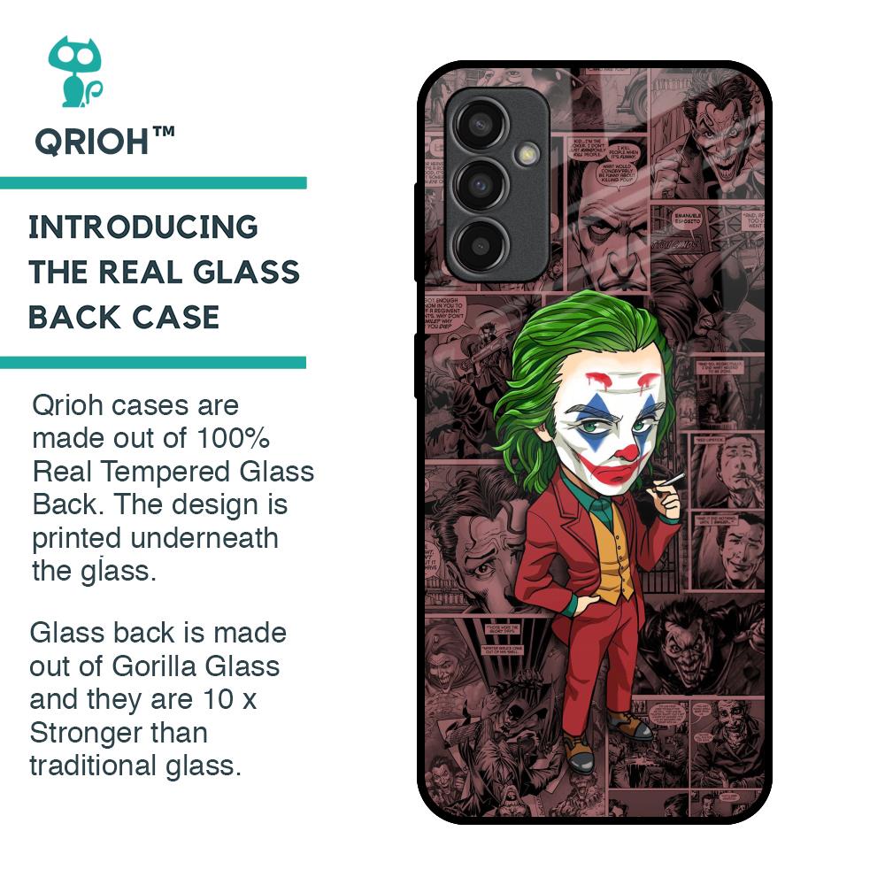 Joker Cartoon Glass Case for Samsung Galaxy M13