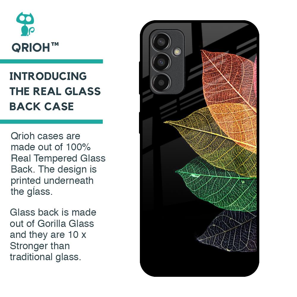 Colorful Leaves Glass Case for Samsung Galaxy M13