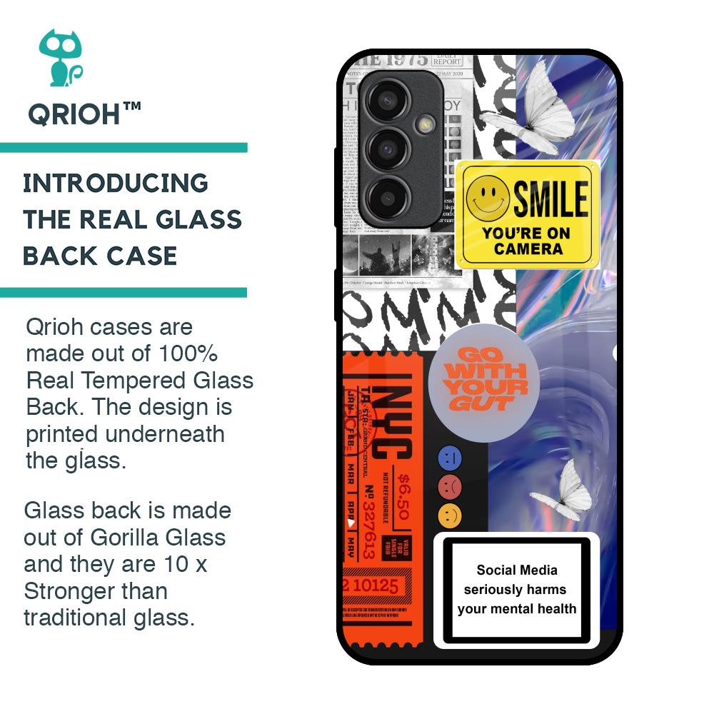 Smile for Camera Glass Case for Samsung Galaxy M13
