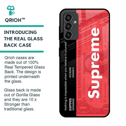 Supreme Ticket Glass Case for Samsung Galaxy M13