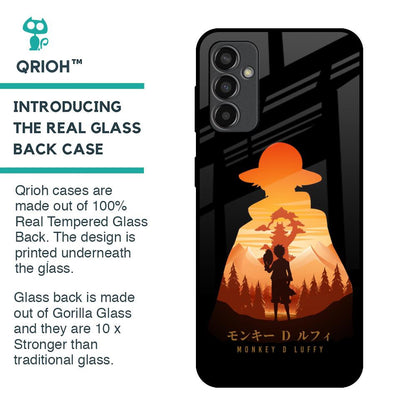 Luffy One Piece Glass Case for Samsung Galaxy M13
