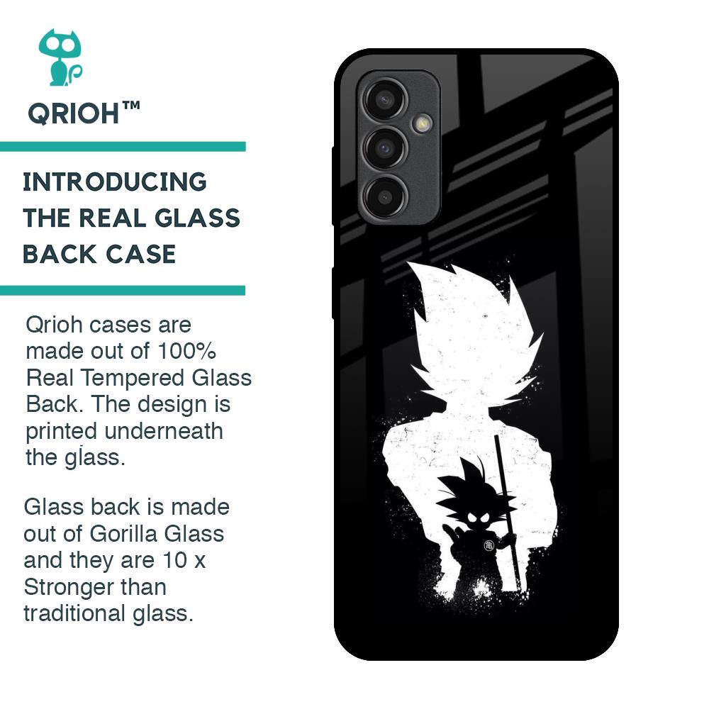 Monochrome Goku Glass Case for Samsung Galaxy M13