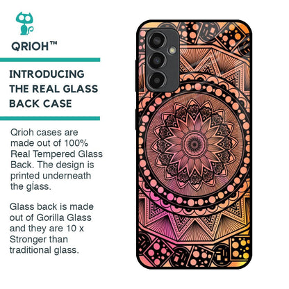 Floral Mandala Glass Case for Samsung Galaxy M13