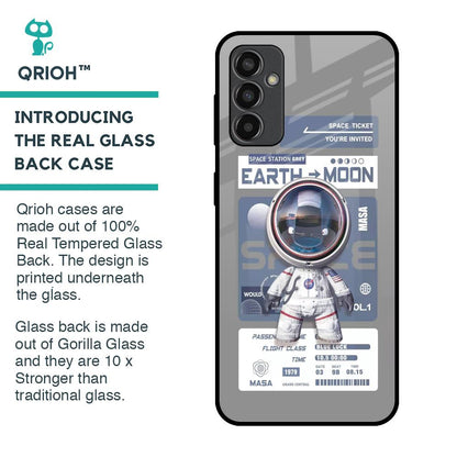 Space Flight Pass Glass Case for Samsung Galaxy M13