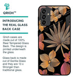 Lines Pattern Flowers Glass Case for Samsung Galaxy M13