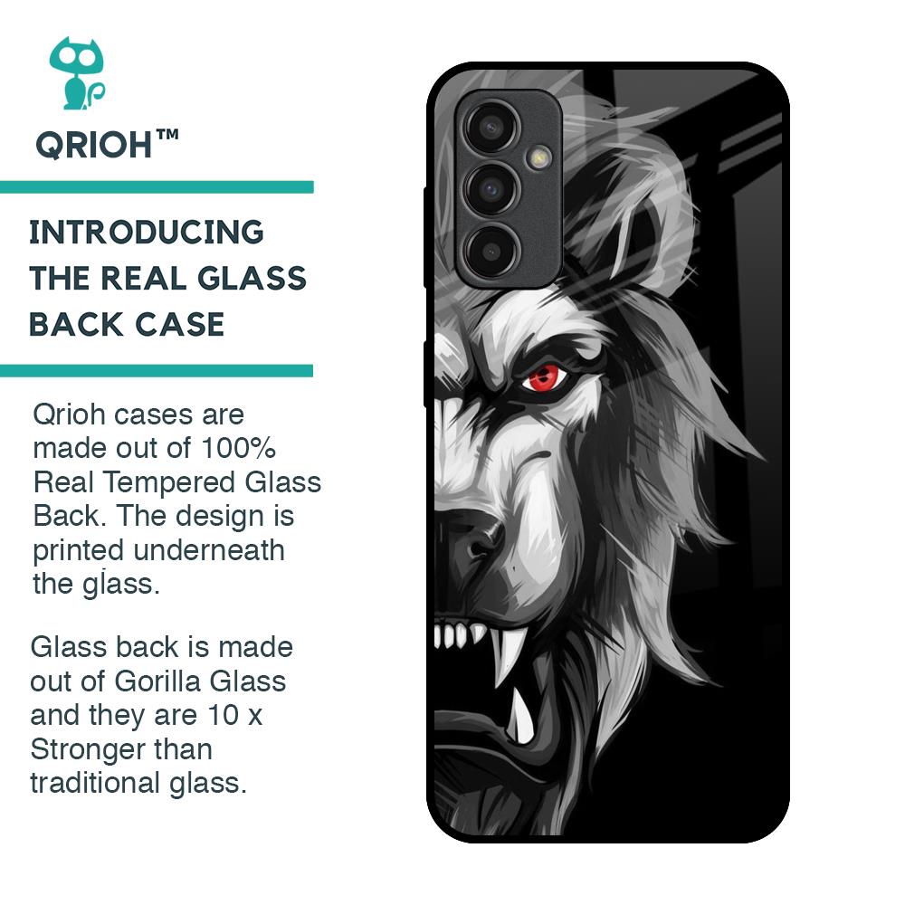 Wild Lion Glass Case for Samsung Galaxy M13