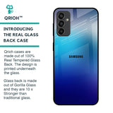 Blue Rhombus Pattern Glass Case for Samsung Galaxy M13