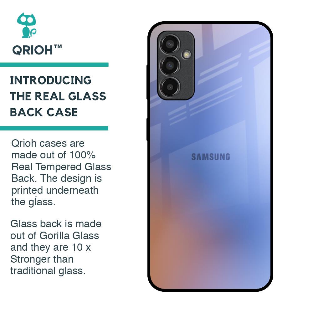 Blue Aura Glass Case for Samsung Galaxy M13