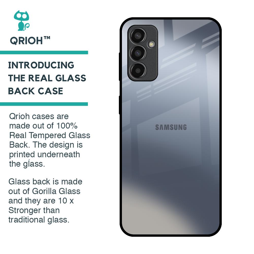 Space Grey Gradient Glass Case for Samsung Galaxy M13