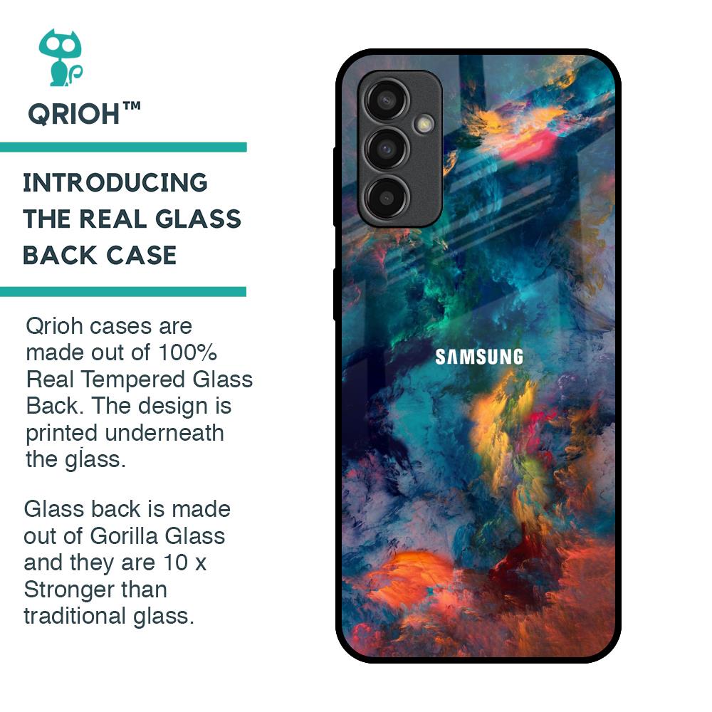 Colored Storm Glass Case for Samsung Galaxy M13