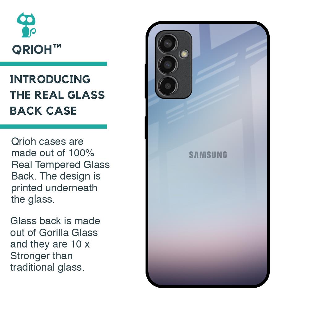 Light Sky Texture Glass Case for Samsung Galaxy M13