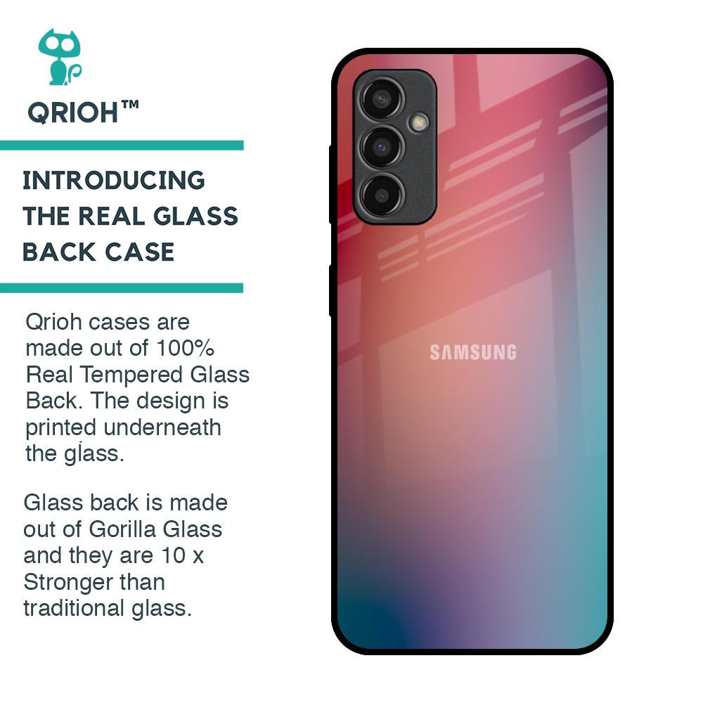 Dusty Multi Gradient Glass Case for Samsung Galaxy M13