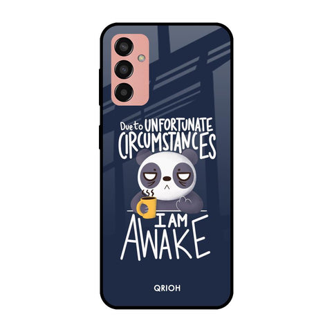 Struggling Panda Samsung Galaxy M13 Glass Cases & Covers Online