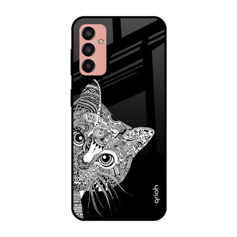 Kitten Mandala Samsung Galaxy M13 Glass Cases & Covers Online