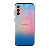 Blue & Pink Ombre Samsung Galaxy M13 Glass Cases & Covers Online