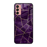 Geometric Purple Samsung Galaxy M13 Glass Cases & Covers Online