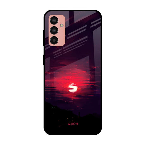 Morning Red Sky Samsung Galaxy M13 Glass Cases & Covers Online