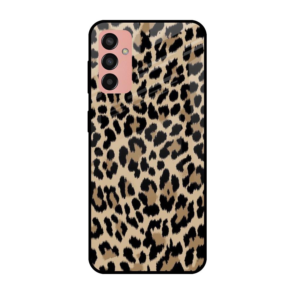 Leopard Seamless Samsung Galaxy M13 Glass Cases & Covers Online