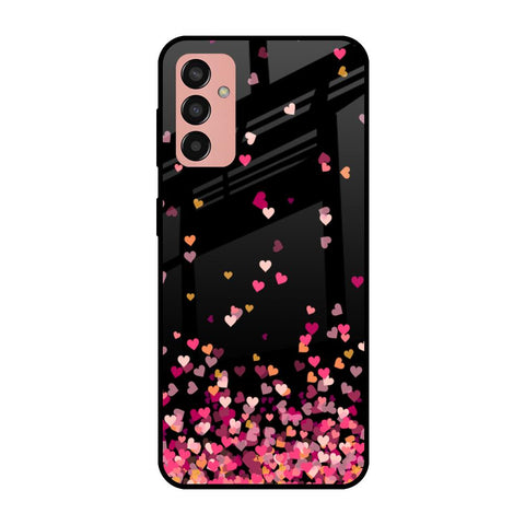 Heart Rain Fall Samsung Galaxy M13 Glass Cases & Covers Online