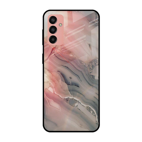 Pink And Grey Marble Samsung Galaxy M13 Glass Cases & Covers Online