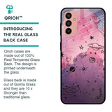 Space Doodles Glass Case for Samsung Galaxy M13