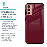 Classic Burgundy Glass Case for Samsung Galaxy M13