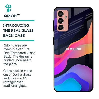 Colorful Fluid Glass Case for Samsung Galaxy M13