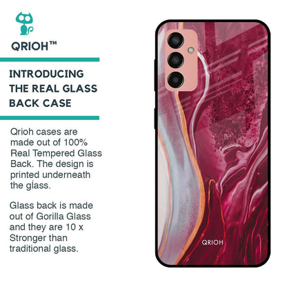 Crimson Ruby Glass Case for Samsung Galaxy M13
