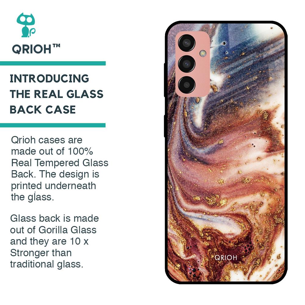 Exceptional Texture Glass Case for Samsung Galaxy M13