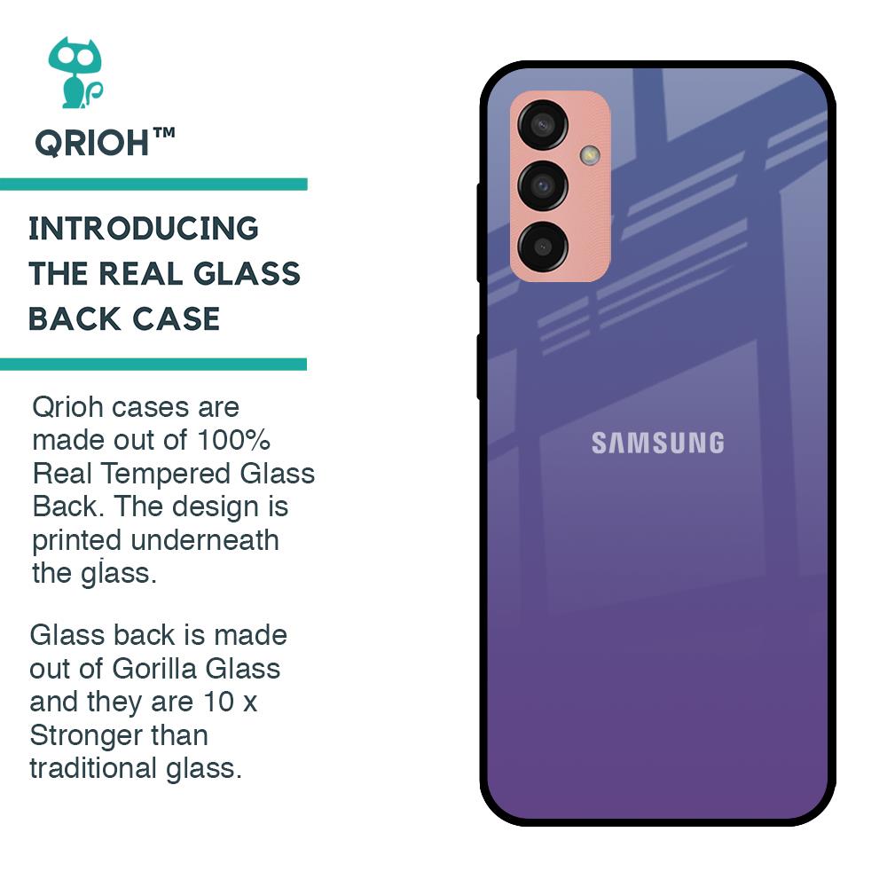 Indigo Pastel Glass Case For Samsung Galaxy M13