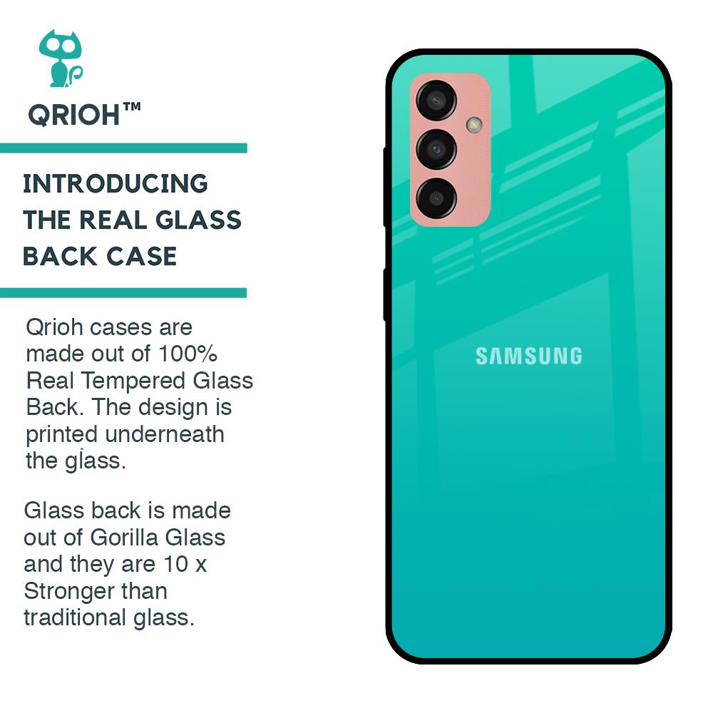 Cuba Blue Glass Case For Samsung Galaxy M13