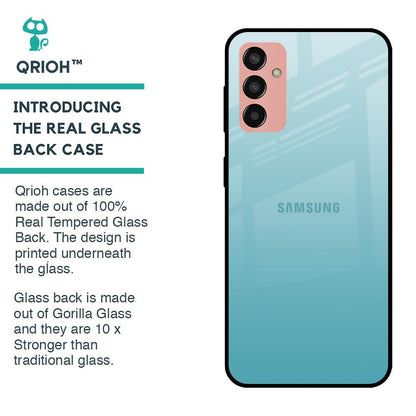 Arctic Blue Glass Case For Samsung Galaxy M13
