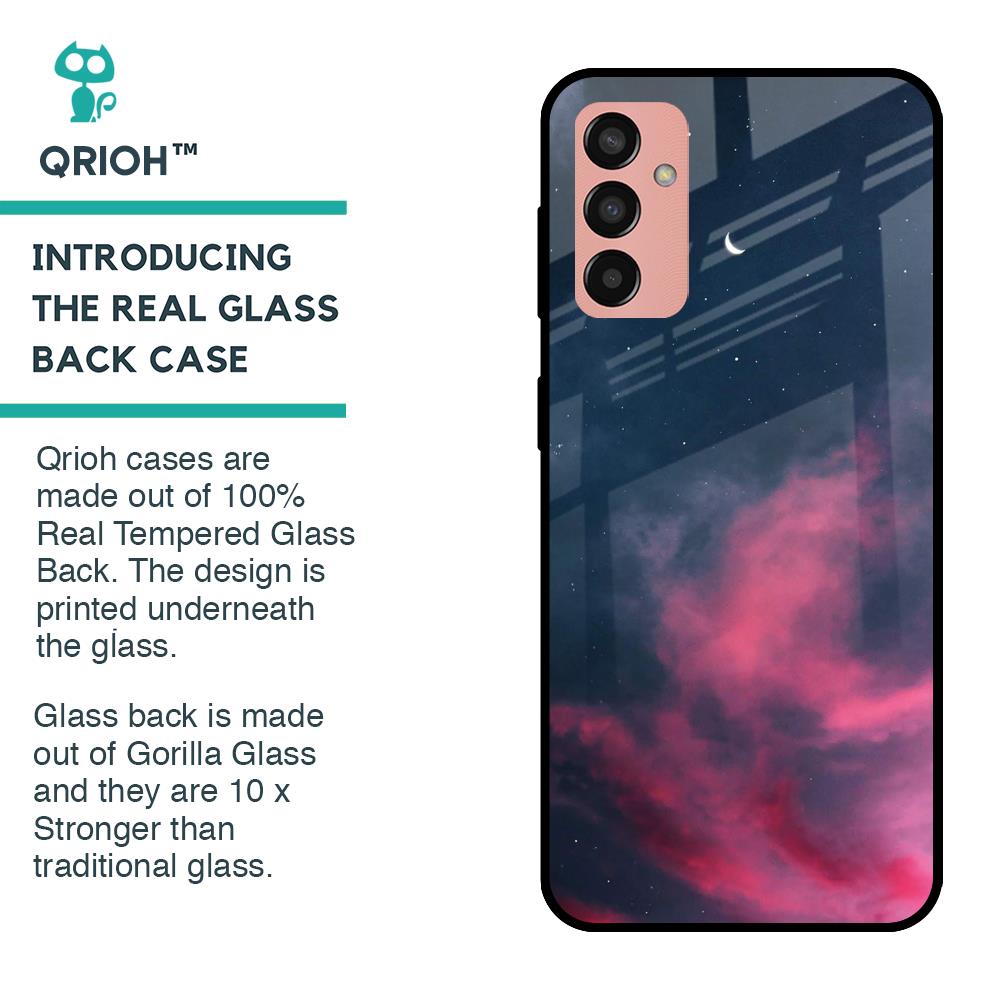 Moon Night Glass Case For Samsung Galaxy M13
