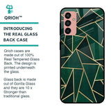 Abstract Green Glass Case For Samsung Galaxy M13