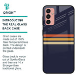 Tricolor Stripes Glass Case For Samsung Galaxy M13
