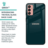 Hunter Green Glass Case For Samsung Galaxy M13